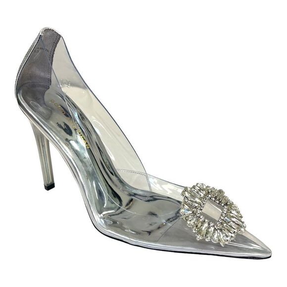 Good American Women’s Glass Cinder-f*cking-rella Pump Size 9.5 - Picture 8 of 8